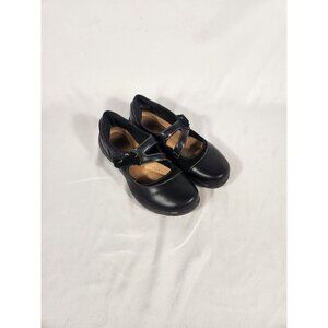Clarks Womens Roseville Jane Shoes Black Mary Jane Comfort Grundge Fairycore 9M